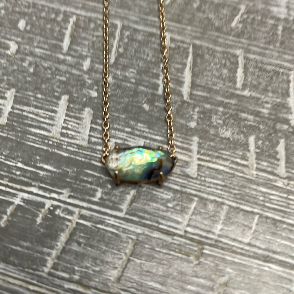 Kendra Scott Ever Necklace in Abalone Shell